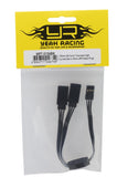 YEA-WPT-0154BK Yeah Racing 60-Core Y-Harness High Current Servo Extension Lead (Black) (JR/Futaba Plug) (150mm)-electronics-Mike's Hobby