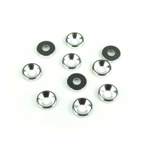 TKR1220 - M3 Countersunk Washers (aluminum, natural, 10pcs)-HARDWARE-Mike's Hobby