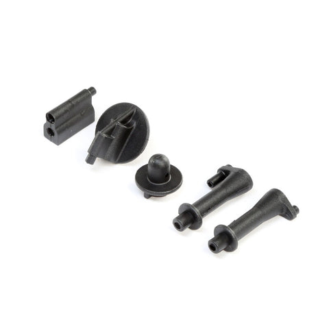 TLR241031 Body Posts and Tank Mount: 8X, 8XE-PARTS-Mike's Hobby