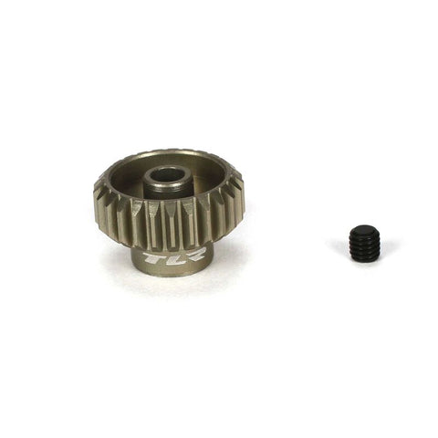 TLR332025 Team Losi Racing Aluminum 48P Pinion Gear (3.17mm Bore) (25T)-PINION GEAR-Mike's Hobby