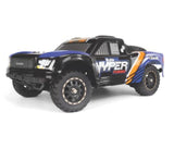BZN540276 BLACKZON Vyper SC Turbo 1/16 4WD Electric 2S Brushless - Blue/Orange-Cars & Trucks-Mike's Hobby