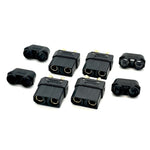HADMCL4268 XT90 Connectors, Black, w/ 4 Female Plugs-CONNECTORS-Mike's Hobby