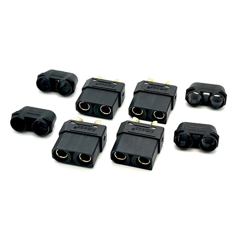HADMCL4268 XT90 Connectors, Black, w/ 4 Female Plugs-CONNECTORS-Mike's Hobby