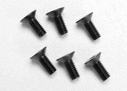 TRA2535 Countersunk Machine Screws 4x10 mm (6)-HARDWARE-Mike's Hobby