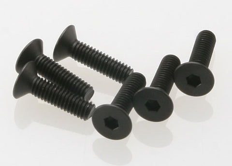 TRA2546 Countersunk Machine Screws 4x15 mm (6)-HARDWARE-Mike's Hobby