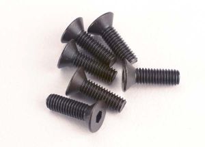 TRA2551 Countersunk Machine Screws 3x10 mm (6)-HARDWARE-Mike's Hobby