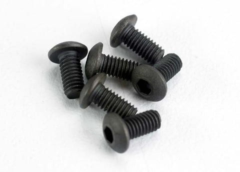TRA2575 Button-Head Machine Screws 3x6 mm (6)