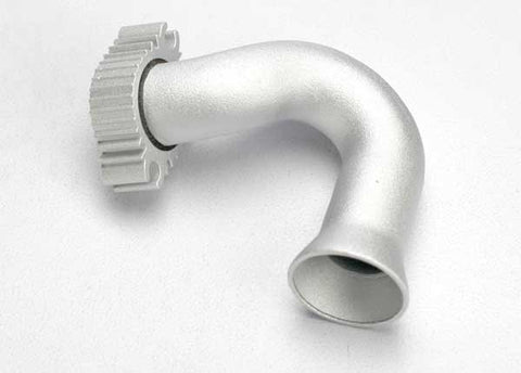 TRA5540 EXHAUST HEADER SILVER JATO-NITRO ENGINE ACCESSORIES-Mike's Hobby