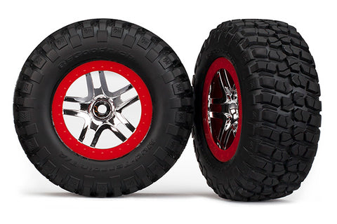 TRA5877R BFGoodrich Mud TA S1 Tires SLASH 2WD FRONT-WHEELS AND TIRES-Mike's Hobby