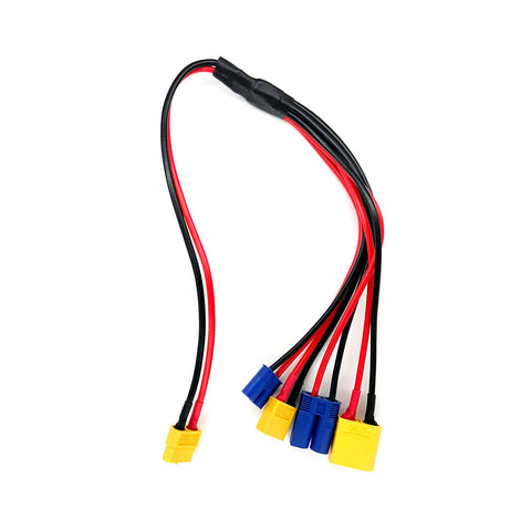 RCE1688 Racers Edge 4-Function Charge Adapter: Female XT60 to Male XT60, XT90, EC3, EC5-CHARGING ACCSESORIES-Mike's Hobby