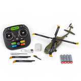 RGR6150 RAGE RC Hero-Copter BL, 4-Blade Brushless RTF Heli; Army