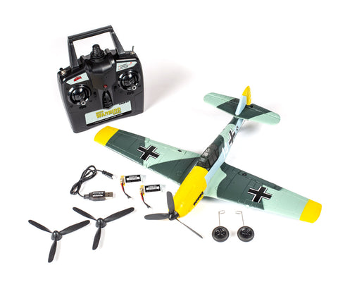 RGRA1304V2 Rage RC Messerschmitt Bf 109 Micro RTF Airplane with PASS (Pilot Assist Stability Software) System-Planes-Mike's Hobby