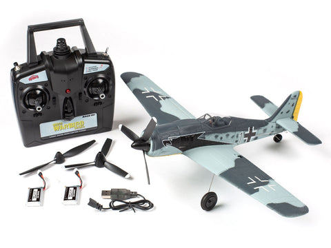 RGRA1308 Rage RC Focke-Wulf Fw 190 Micro RTF Airplane with PASS (Pilot Assist Stability Software) System-Planes-Mike's Hobby