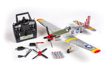 RGRA1600 P-51D Mustang 500mm Brushless RTF Warbird with PASS (Pilot Assist Stability Software) System-Planes-Mike's Hobby