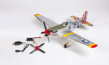 RGRA1601 Rage RC P-51D Mustang 500mm Brushless RFT (Ready-for-Transmitter) Warbird with PASS System-Planes-Mike's Hobby