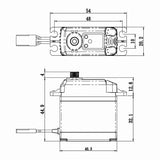 SAVSA1230SGP Savox SA-1230SG Plus Monster Torque Steel-Gear digital servo-SERVO-Mike's Hobby