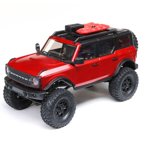 1/24 SCX24 2021 FORD BRONCO 4WD TRUCK BRUSHED RTR RED *-Cars & Trucks-Mike's Hobby