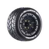 LOULT3307SX Louise MFT MT-Rocket Soft 1/10 Monster Truck Tires, 12, 14, 17mm Removable Hex - 1 Pair-WHEELS AND TIRES-Mike's Hobby