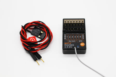 WFLRG206S RG206S 6-Channel 2.4GHz Receiver-Ground Receiver-Mike's Hobby