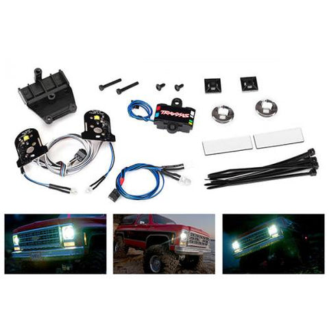 TRA8039 LED light set (contains headlights, tail lights, side marker lights, distribution block (fits #8130 body, requires #8028 power supply)-LED Lighting-Mike's Hobby