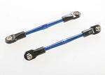 3139A - Turnbuckles, aluminum (blue-anodized), toe links, 59mm-RC CAR PARTS-Mike's Hobby