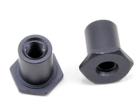 TKR5122 - Steering Rack Bushings (aluminum, gun metal anodized, 2pcs)-PARTS-Mike's Hobby