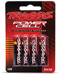 Traxxas AA Power Cell Alkaline 4 pack-Mike's Hobby