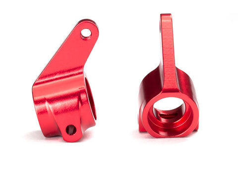Traxxas Aluminum Steering Blocks w/Ball Bearings (Red) (2)-Mike's Hobby