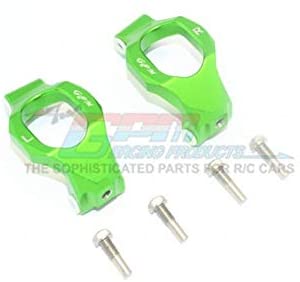 Aluminum Front C-HUBS -6PC Set Green-RC CAR PARTS-Mike's Hobby