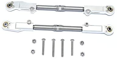 Aluminum+Stainless Steel Rear Upper ARM TIE Rod -10PC Set (Silver)-RC CAR PARTS-Mike's Hobby