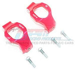 Aluminum Front C-HUBS -6PC Set Red-RC CAR PARTS-Mike's Hobby