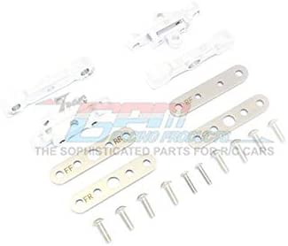 Aluminum Front + Rear Lower Arm Tie Bar Mount - 18Pc Set Silver-RC CAR PARTS-Mike's Hobby