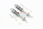 Aluminum Front Double Section Spring Dampers 115mm - 1Pr Set Gray Silver-RC CAR PARTS-Mike's Hobby
