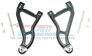Aluminum Front Upper Suspension Arm - 1Pr Set Black-RC CAR PARTS-Mike's Hobby