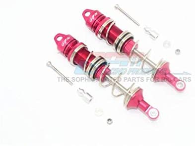 Aluminum Front Double Section Spring Dampers 115mm - 1Pr Set Red-RC CAR PARTS-Mike's Hobby