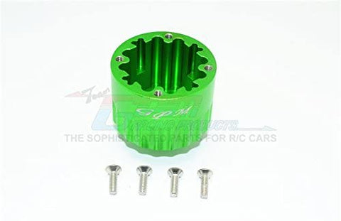 Aluminium Front / Center / Rear Diff Case - 1Pc Set Green-RC CAR PARTS-Mike's Hobby