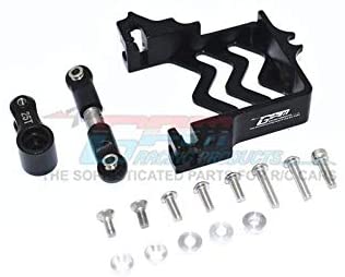 Aluminum Servo Mount + Stainless Steel Tie Rod + 25T Aluminum Servo Horn- 16Pc Set Black-Mike's Hobby