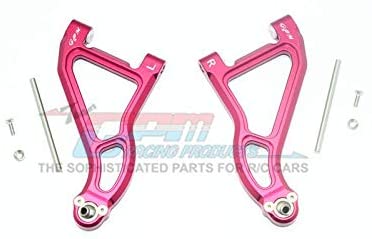Aluminum Front Upper Suspension Arm - 1Pr Set Red-RC CAR PARTS-Mike's Hobby