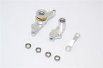 Aluminum Steering Assembly with Bearings - 1Set Silver **FREE ECONOMY SHIPPING ON THIS ITEM**-RC CAR PARTS-Mike's Hobby