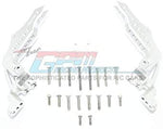 Aluminum Rear Shock Tower - 1Pr Set Silver-Mike's Hobby