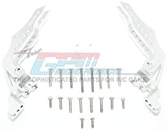 Aluminum Rear Shock Tower - 1Pr Set Silver-Mike's Hobby