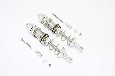 Aluminum Front Double Section Spring DAMPERS 115MM-10PC Set (Silver)-RC CAR PARTS-Mike's Hobby