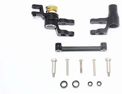 Aluminum Steering Assembly -12PC Set Black-RC CAR PARTS-Mike's Hobby
