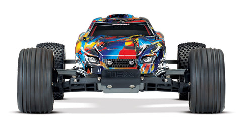 Traxxas Rustler 1/10 RTR 2WD Electric Stadium Truck (Blue) (No Battery or Charger)-Cars & Trucks-Mike's Hobby