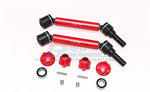 Traxxas Maxx Monster Truck Harden Steel+Aluminum Front/Rear Adjustable CVD Drive Shaft+Hex Adapter+Wheel Lock 12pc set (Red)-RC CAR PARTS-Mike's Hobby