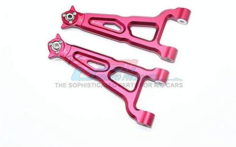 Aluminum Front Upper Suspension Arm - 1Pr Set Red-RC CAR PARTS-Mike's Hobby