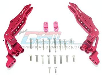 Aluminum Rear Shock Tower - 1Pr Set Red-Mike's Hobby