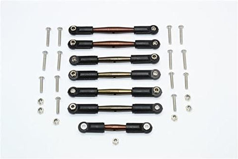 Spring Steel Adjustable Tie Rods - 7Pc Set-RC CAR PARTS-Mike's Hobby
