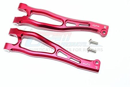 Aluminum Front Upper Arms - 1Pr Set Red-RC CAR PARTS-Mike's Hobby