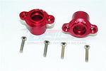 Aluminum Rear Axle Adapters - 1Pr Set Red-RC CAR PARTS-Mike's Hobby